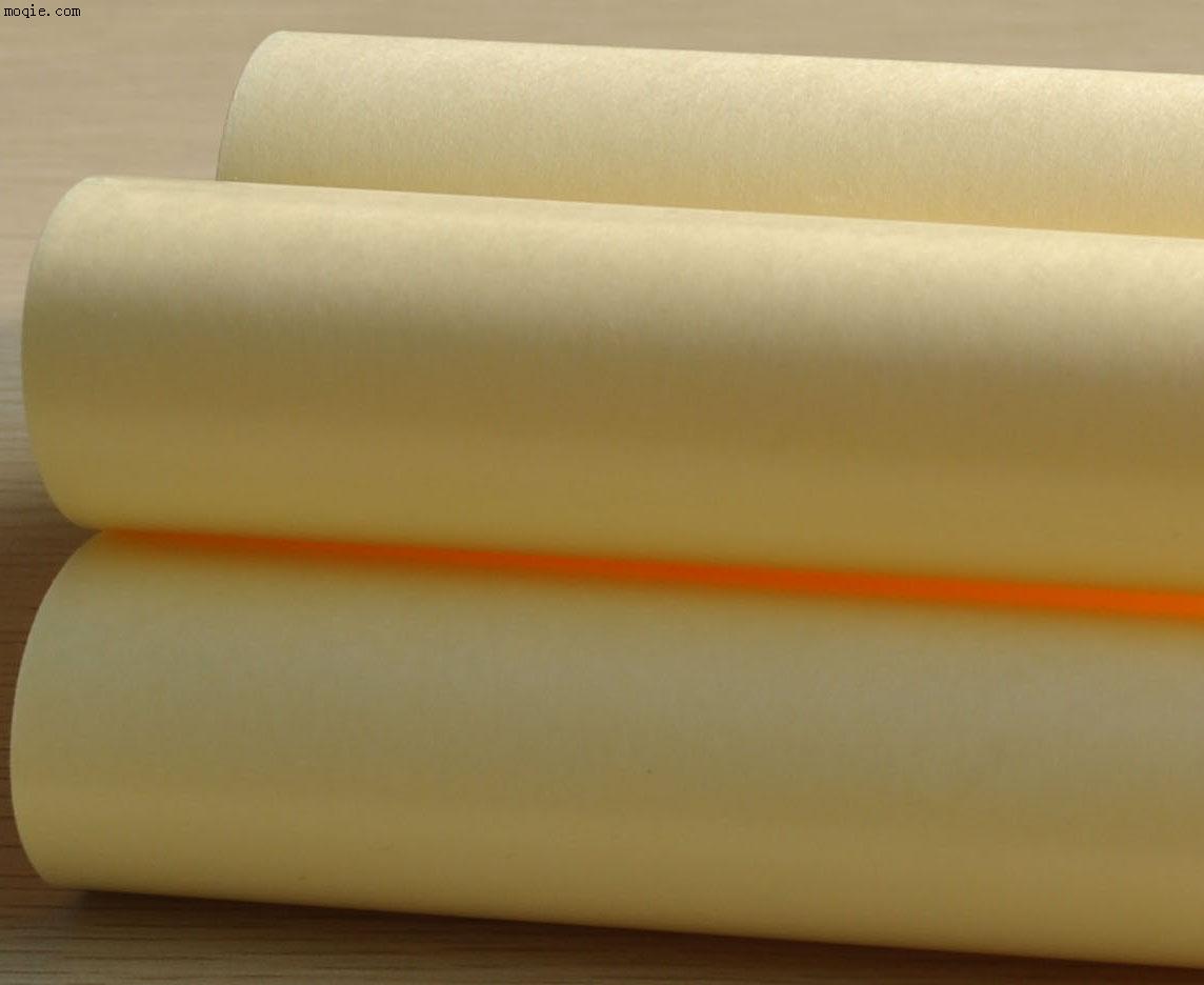 进口101g淋膜 黄单离型纸，胶带工业用纸
